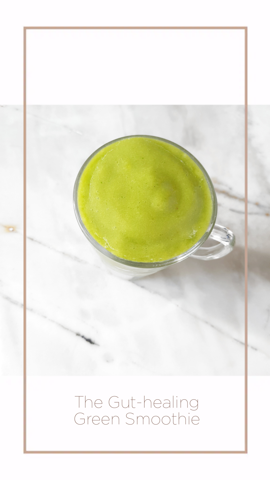 Green smoothie that is unbelievably great for gut health!